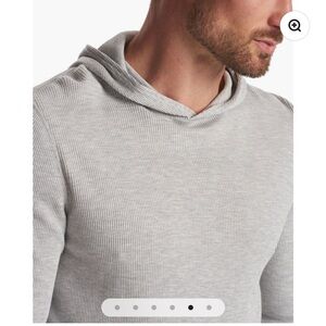 Vuori Men’s Waffle Knit Hoodie - Small - Gray